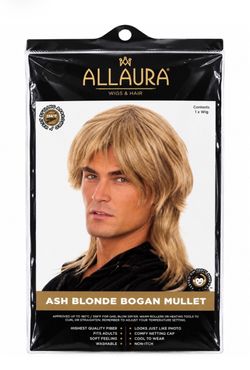 NWT Allaura Wigs Men's Ash Blonde Bogan Layered Mullet