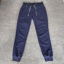 FIGS Zamora Jogger Scrub Pants Womens Small Tall 31x31 Navy Blue Nursing Medical