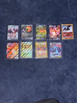 Pokémon Charizard Holo Card Lot (9 Cards)