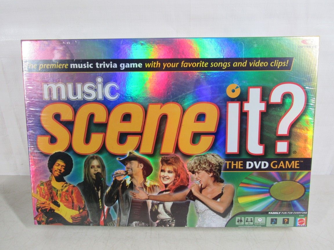 Scene It? Music Edition Trivia DVD Game 2005~ New & Factory Sealed!
