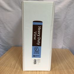 New 5” Heavy Duty Binders View D-Ring White B18
