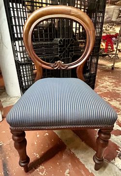 Antique Victorian balloon-back chairs