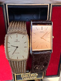 Vintage watches OMEGA & SEIKO & a Michele watch