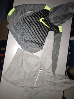 Nike and champion sweat shirts