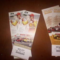 Race Tickets. Indy 500 And Grand Prix