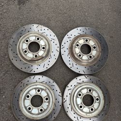 05-10 Mustang GT Drilled Slotted Rotors