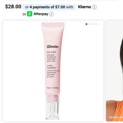 Glossier Full Orbit Eye Cream - Unopened 
