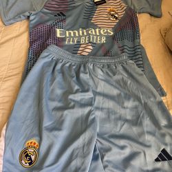 Youth Boys Real Madrid Jersey, Shorts Set