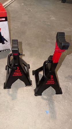 Ton (6,600 LBs) Jack Stands with Double Pin Locking,Rubber Cover and Large Foot Base,11"-17" Adjustable Height,Heavy Duty Car Jack Stands,Lifting SUV,