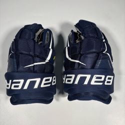 Bauer Supreme Ultrasonic Senior Hockey Gloves 13" 33cm Navy Blue White
