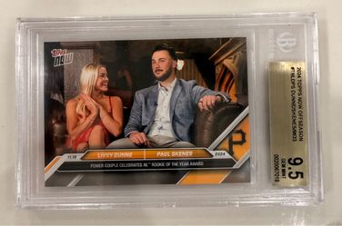 PAUL SKENES LIVVY DUNNE 2024 TOPPS NOW OFFSEASON RC ROOKIE SP BGS 9.5 GEM MINT