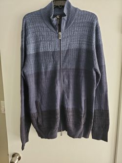 Calvin Klein Mens Zip Up Sweater Size L