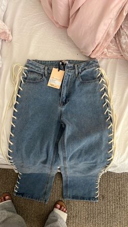 Laced jeans