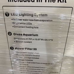 Aqua Culture 55-Gallon Glass Aquarium Starter Kit  