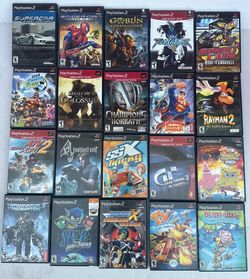 PlayStation 2 Games Lot of 20 all games are near flawless only 5 with no manuals