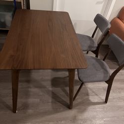 Dining Table With Two Chairs