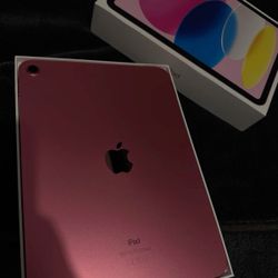 Pink iPad 10th Generation 
