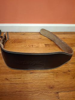 Harbinger Weightlifting Padded 6" Leather Belt- Size: Large - Like New