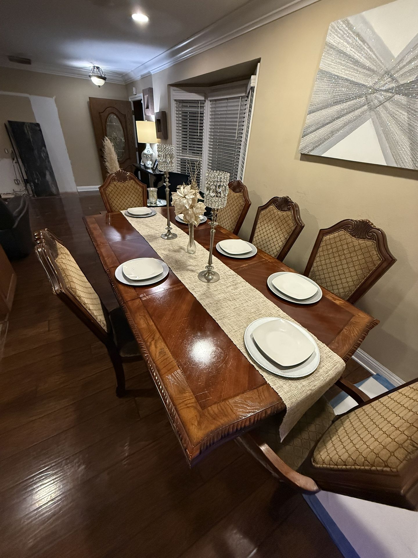 Dining Table 8 Chairs 