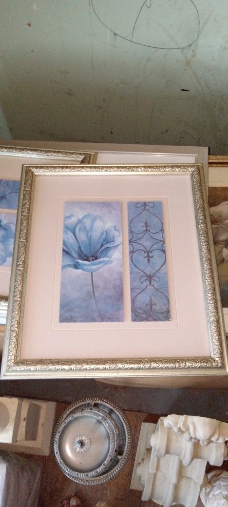 Lot Of 2 Framed And Matted Art Deco Collector Set Deal