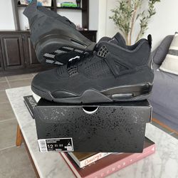 (size 12) Nike Air Jordan 4 Black Cat