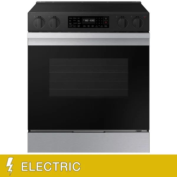 Samsung Bespoke 6.3 cu. ft. Smart Slide-in ELECTRIC Range with Convection and Air Fry $520