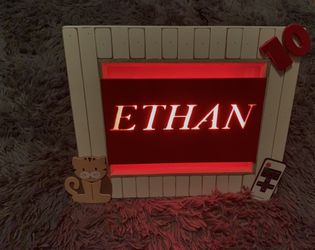 Custom frame with dim lights and remote control