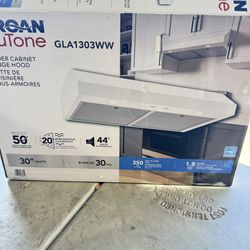 Broan-NuTone Glacier 30 Inch 350 Max Blower Under-Cabinet Range Hood, White, ENERGY STAR