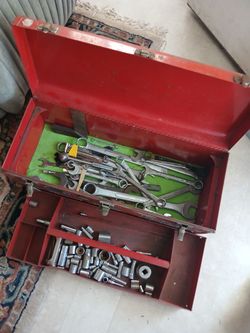 Big toolbox with tools