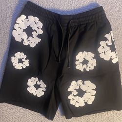 denim tear Black White shorts Large 