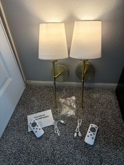 NIORSUN 19.9” battery operated 2 RGB wall sconces W remote