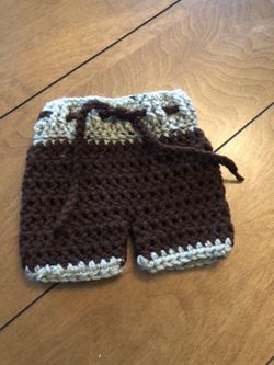 Premie newborn knit shorts/ Photography prop