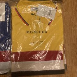 MONCLER T-Shirts ( Medium, Large And XL) &10 A Piece. With Tags 