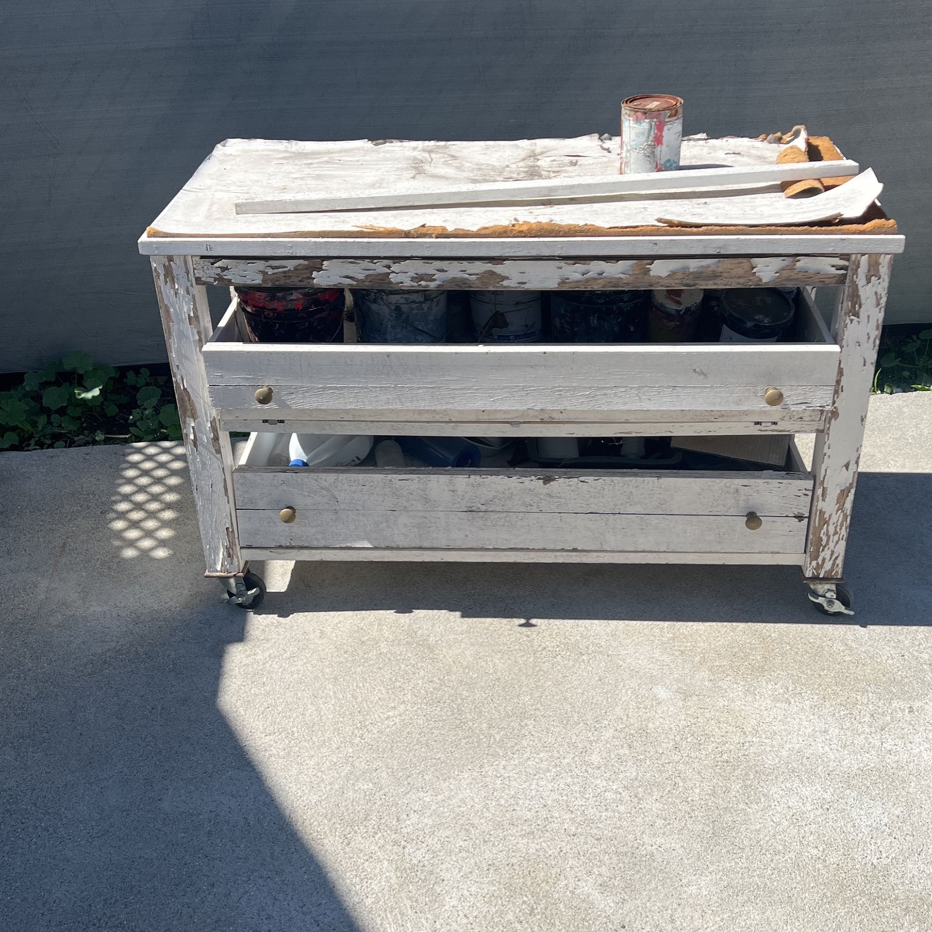 Free rolling shelves And some screen printing ink for Sale in Whittier