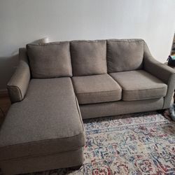 Sofa With Chaise And Storage Ottoman 