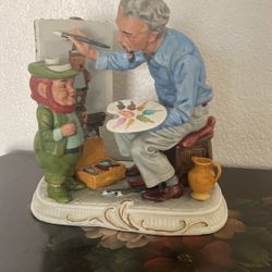 Painter Ceramic Figure