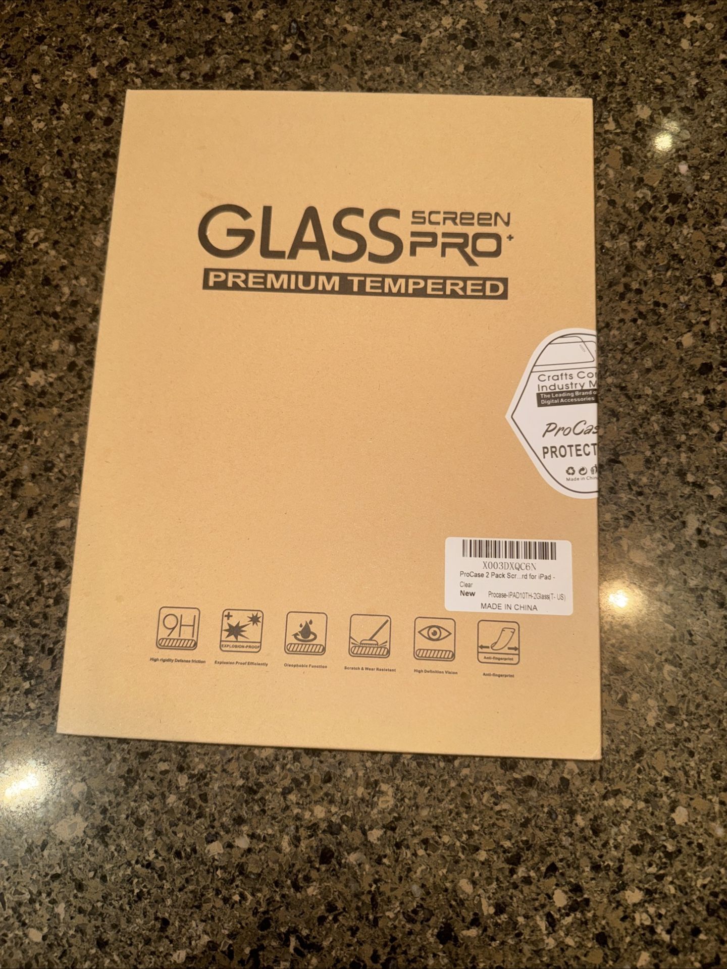 iPad Pro 10th Gen Tempered Glass Screen Protector 2-Pack - UNOPENED BOX