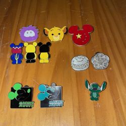 Authentic Disney Pin Lot Of 12 ( Various Years)