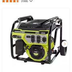Generator RYOBI 
6,500-Watt Gasoline Powered Portable Generator with CO Shutdown Sensor.