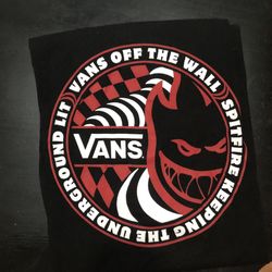 Mens VansxSpitfire t-shirt size Large