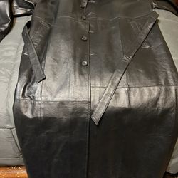 Men’s Solo Semore Full Length Leather Jacket