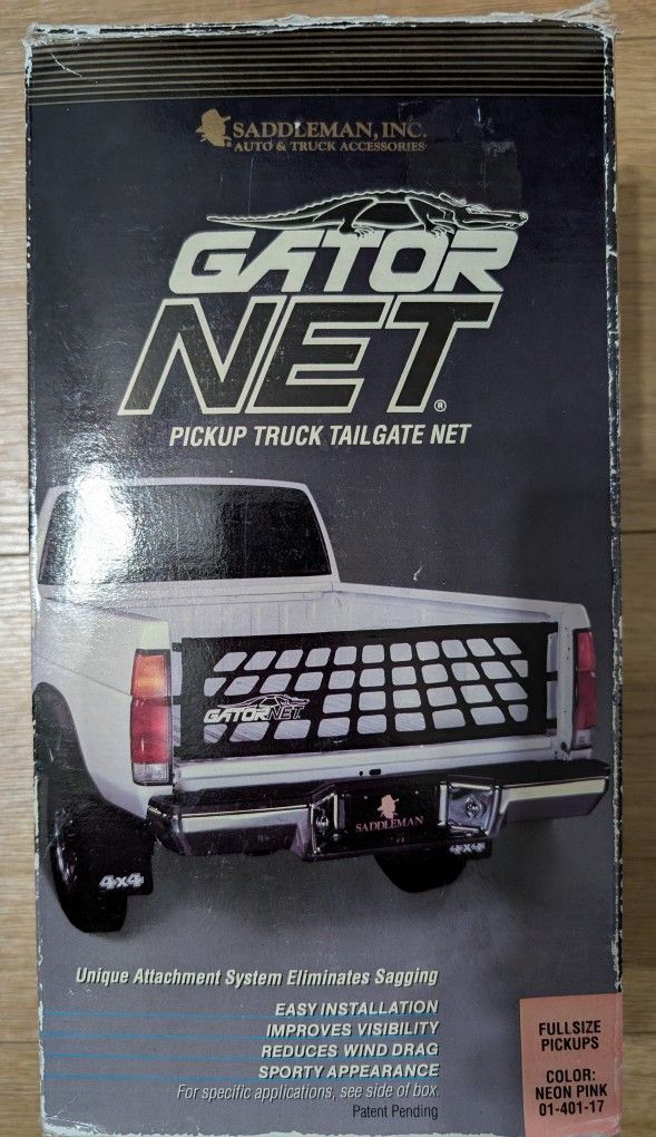 Vintage Gator Net GatorNet Saddleman Tailgate Full Size Pickup Truck Pink New