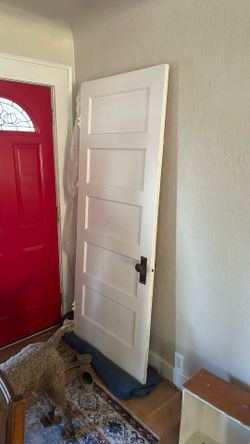 Wood 5 Panel Door. 33x 79