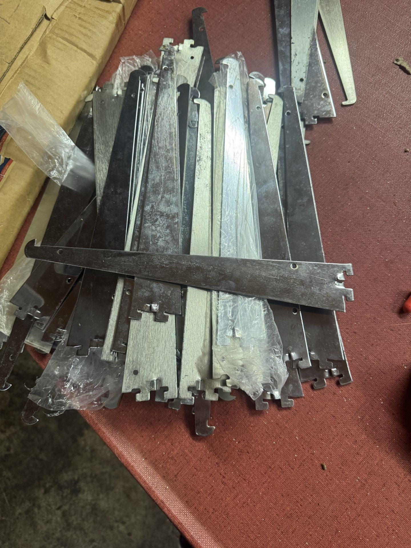 Displays Brackets. 12" Knife Edge Shelf Brackets