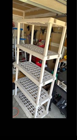 Keter deckshelf storage organizer deck porch patio garden shelf shelves shelving garage basement organizers storage case cabinet tool collapsible plas