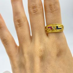 Greek Byzantine Diamond Ring