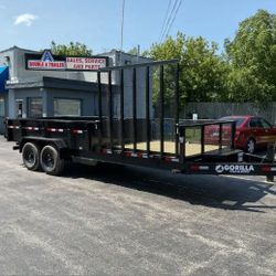 2024 GORILLA TRAILERS 7′ X 20′ WITH 12′ DUMP AND 8′ UTILITY HYBRID TRAILER