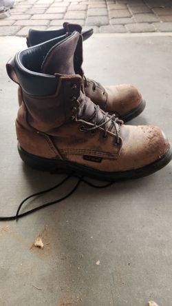 Red Wing Brown Leather Work Boots
