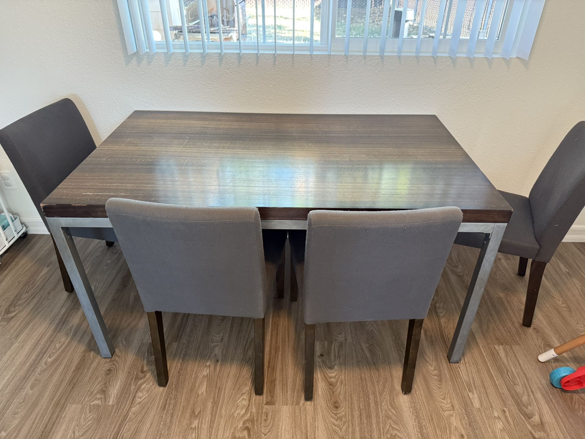 Crate & Barrel Chairs And Dining Table