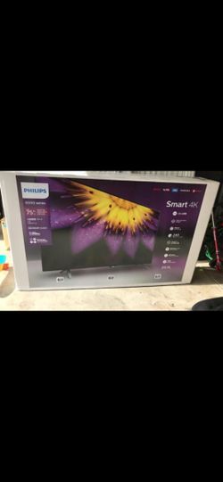 Phillips 6 series 75 inch 4K Smart TV